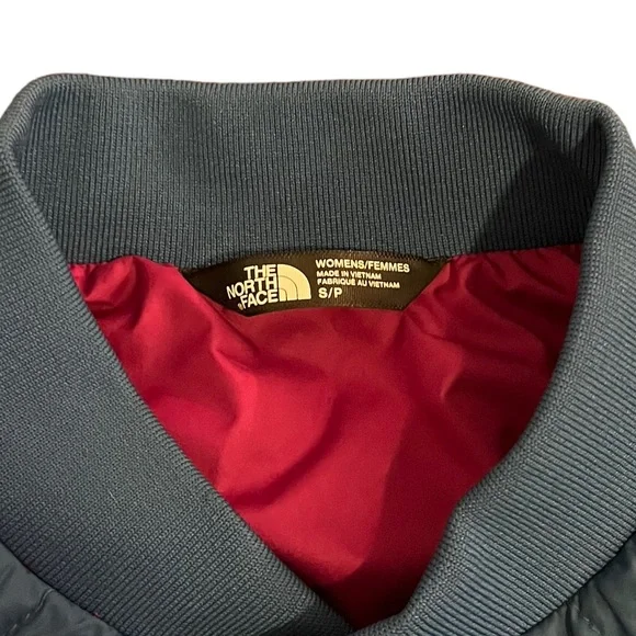 The North Face Button Up Bomber Jacket | Blue & Pink | Women’s Small - Picture 5 of 9